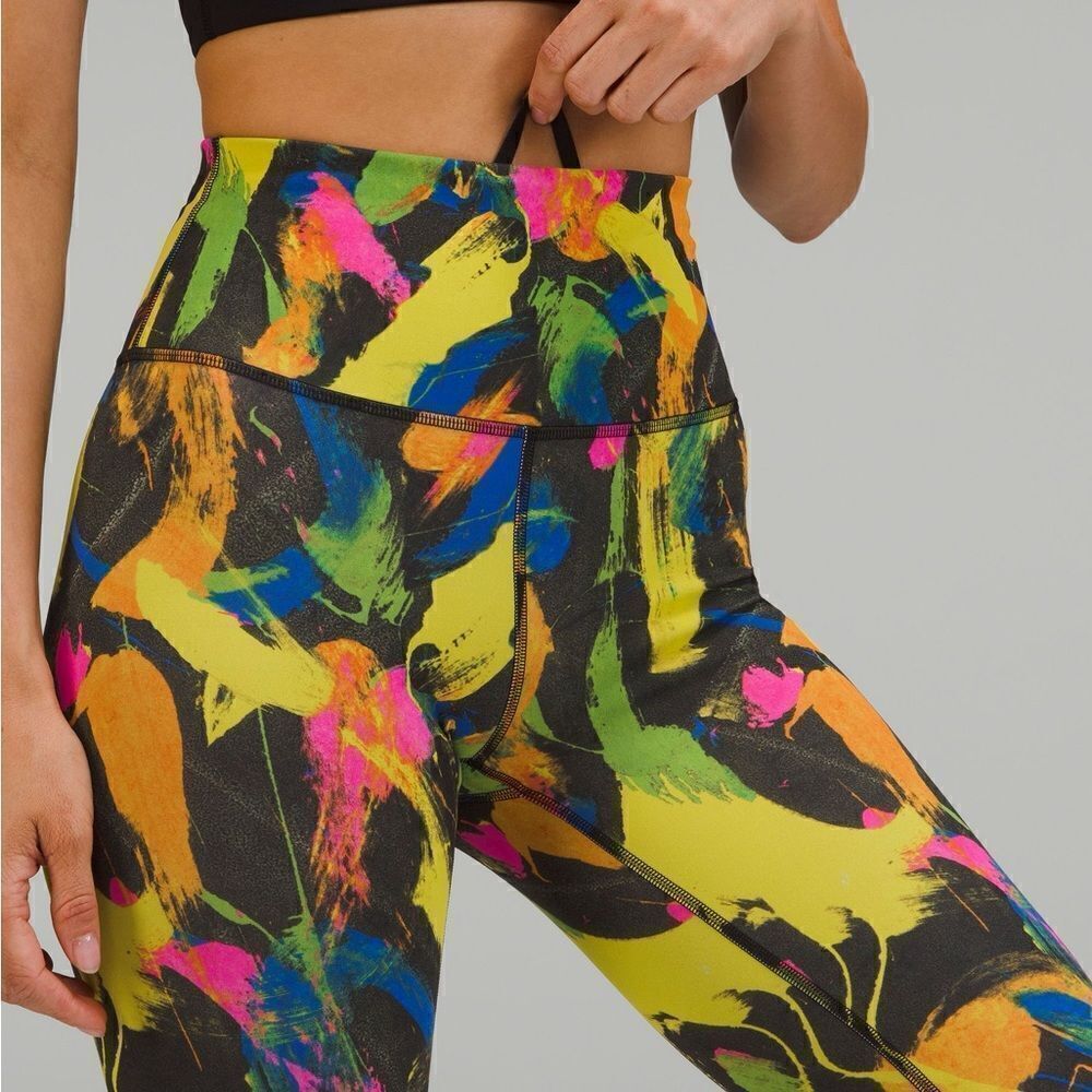 Lululemon Wunder Train High Rise In Undertone Black Multi 2
